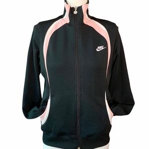 Black & Pink Full Zip Track Jacket
